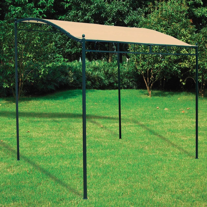 Veranda Gazebo Da Giardino Terrazza Balcone Acciaio Spiovente 250x300x250h