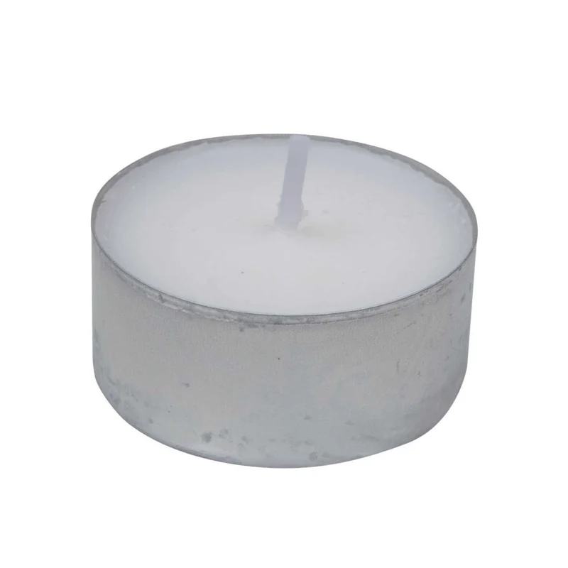 Tea Light Candele Candeline Made In Italy 38x15mm 4h 50 Pz Bianca