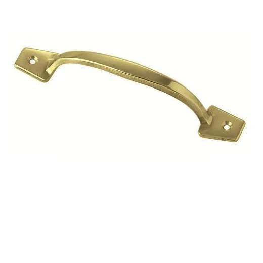 Maniglia Ottone Fissa Piccola 126 Mm Per Cassetti Casse Con Vite Superiore Frontale