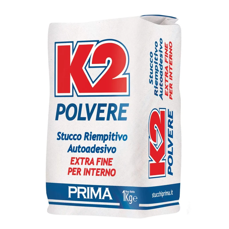 Stucco In Polvere K2 Per Muro Kg 1 Rimepitivo Extra Fine Per Interno Prima