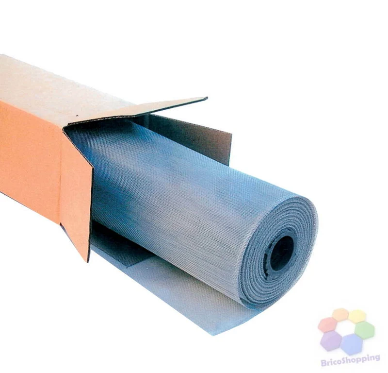 Moschiera Alluminio Altezza 80 Cm Foro 18 X 14 Mm Metri 30 Zanzariera Porte Fine