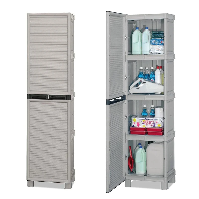 Armadio Resina Tuttopiani Il Piu' Forte Pvc X Esterno 50x172x39 Made Italy 90 Kg