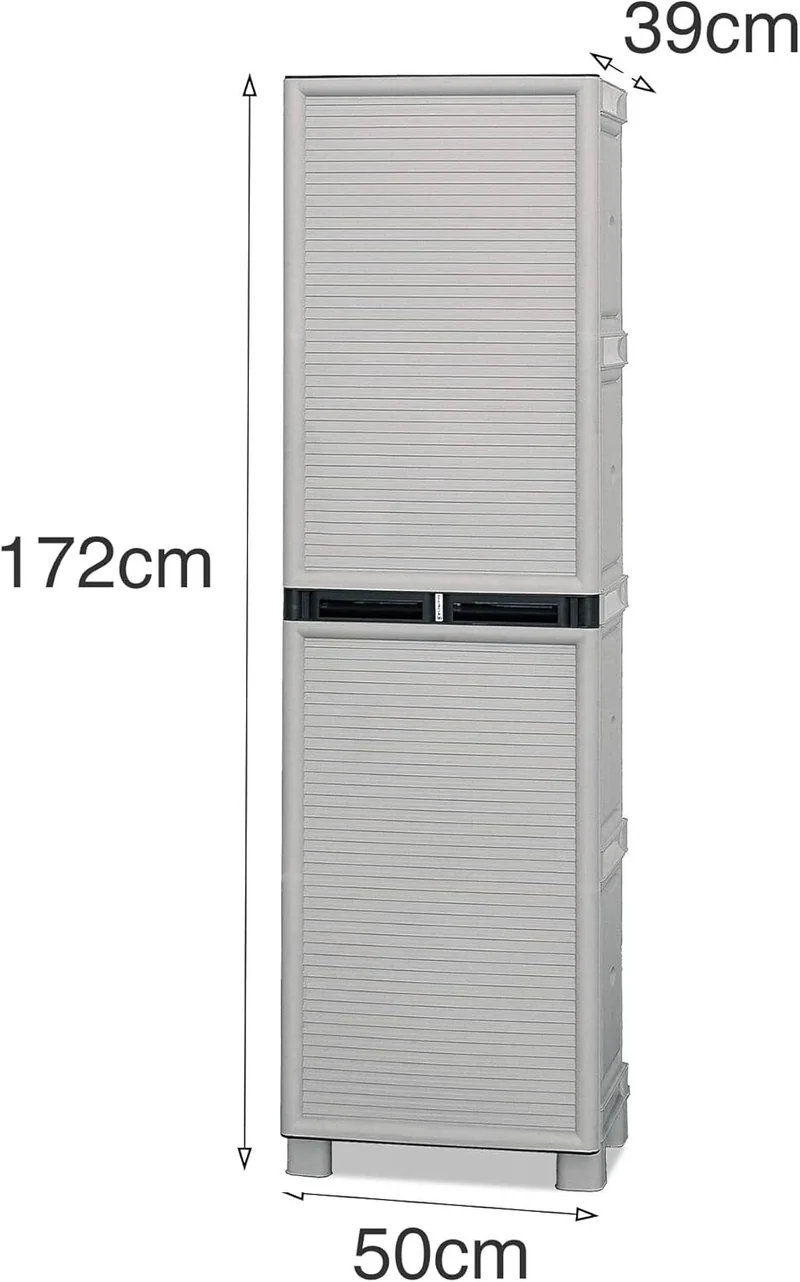 Armadio Resina Tuttopiani Il Piu' Forte Pvc X Esterno 50x172x39 Made Italy 90 Kg