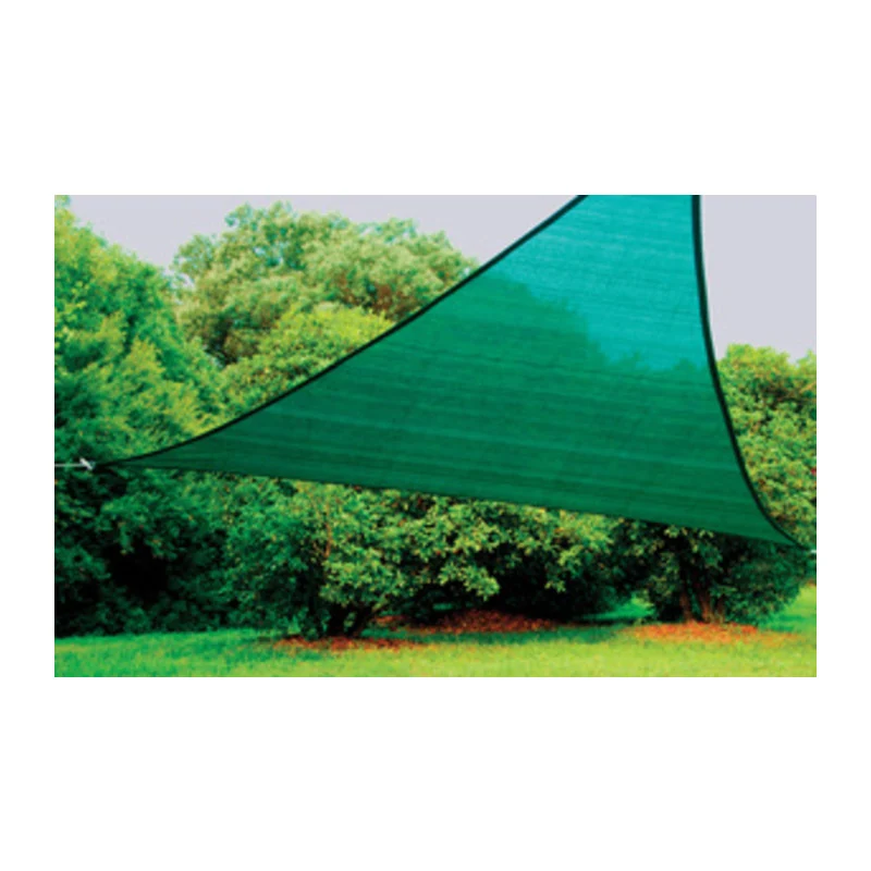 Vela Ombreggiante Verde Telo Ombra Triangolare 5x5x5 MT in HDPE 180 g/m2
