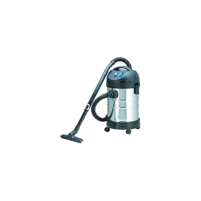 BIDONE ASPIRACENERE ASPIRAPOLVERE ASPIRASOLIDI E LIQUIDI 1250W LT 28 Acciaio