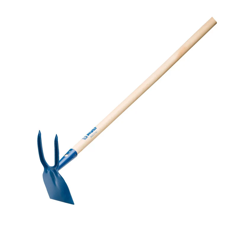 Zappetta Bidente Quadro Con Manico Legno Cm 130 Giardino Giardinaggio