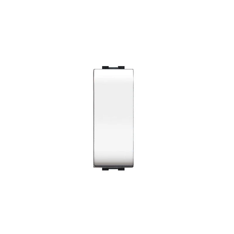 Interruttore a Pulsante Unipolare Bianco Living Light Compatibile Bticino MyLife