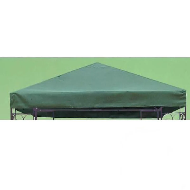 Top Copertura Per Gazebo Legno Ferro 3x3 Poliestere Verde 160 Gr Mq