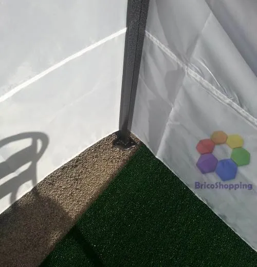 Gazebo Apertura Rapida 3x3 Bianco Verde Mercatini Fiere Con Teli Impermeabile