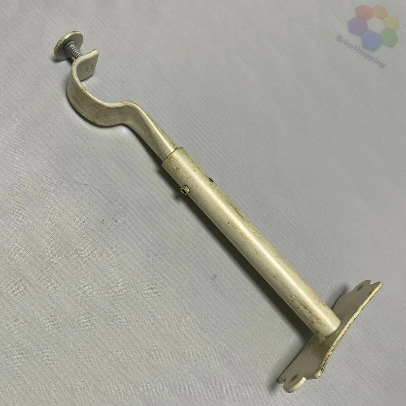 1 STAFFA IN FERRO BATTUTO SUPPORTO PER BASTONE TENDA TENDE STRAPPO CORDA PARETE