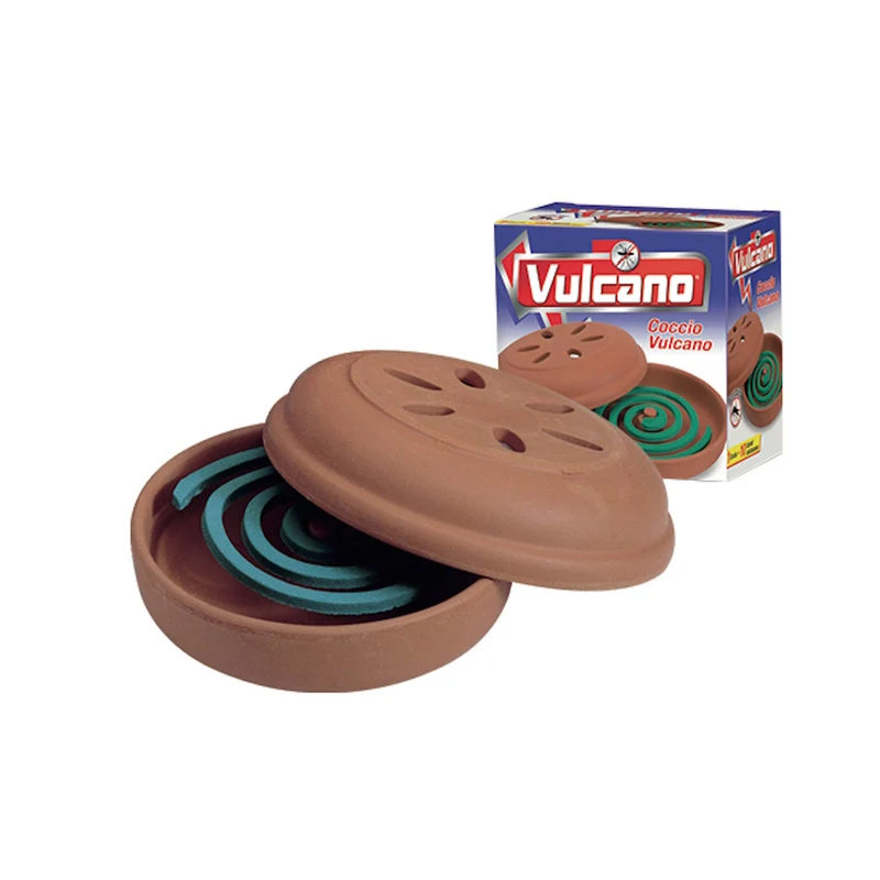 10 Zampirone Spirallete Con 1 supporto in Coccio Antizanzare Spirali Anti Zanzare
