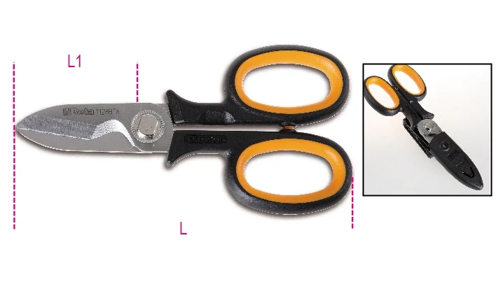 Forbici per elettricisti lame diritte Beta 1128 BTX