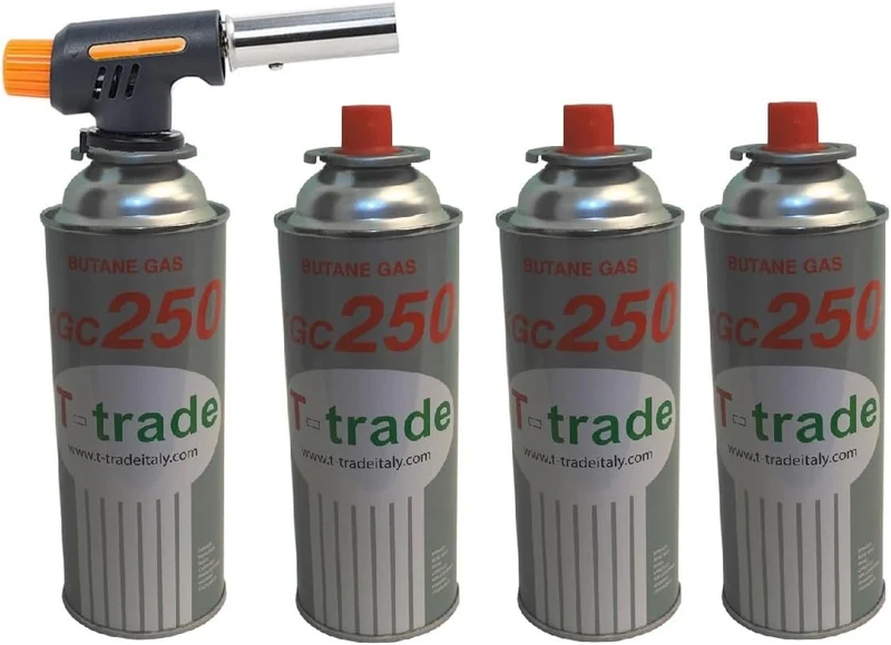 Caramellizatore Saldatore a Cannello Accendifuoco Bruciatore Con Accensione Elettrica