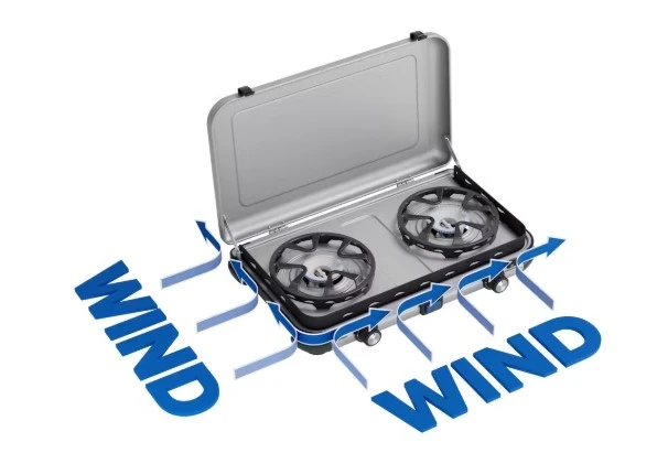 Campingaz Cucina da campeggio Fornellino 2 Maxi Fornello a gas Flame Guard