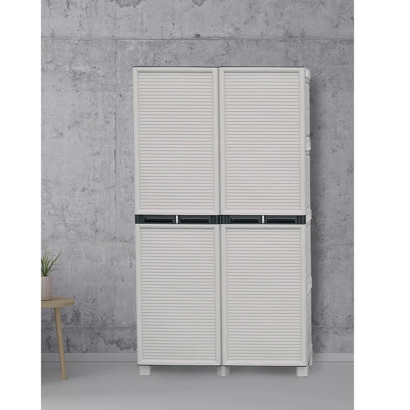 Armadio Resina Tuttopiani Il Più Forte Pvc Esterno 100x172x39 4 Piani Made Italy