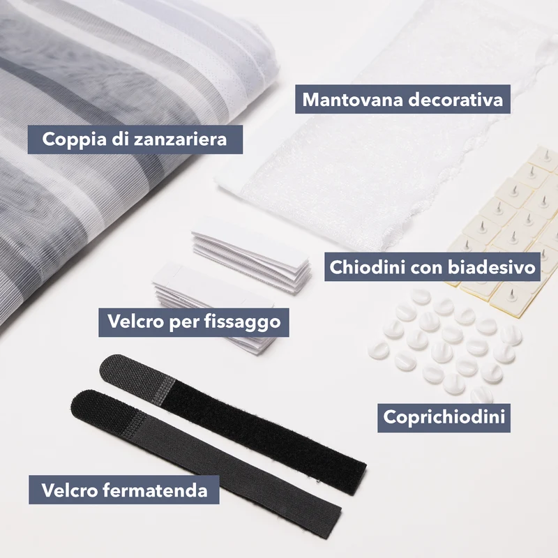 Zanzariera Magnetica per Porta e Finestra con Magnete Continuo Tenda Regolabile