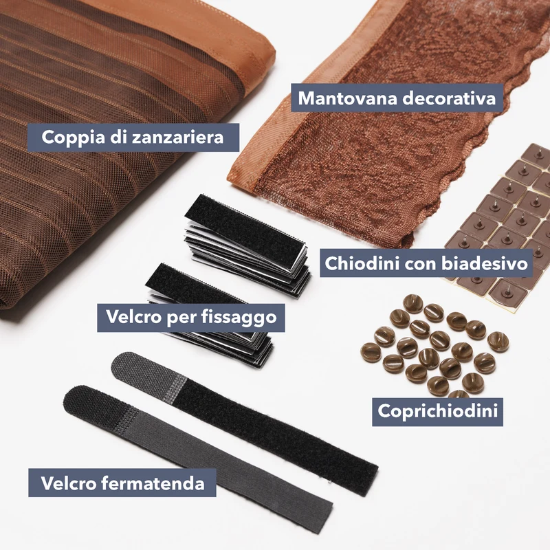 Zanzariera Magnetica per Porta e Finestra con Magnete Continuo Tenda Regolabile