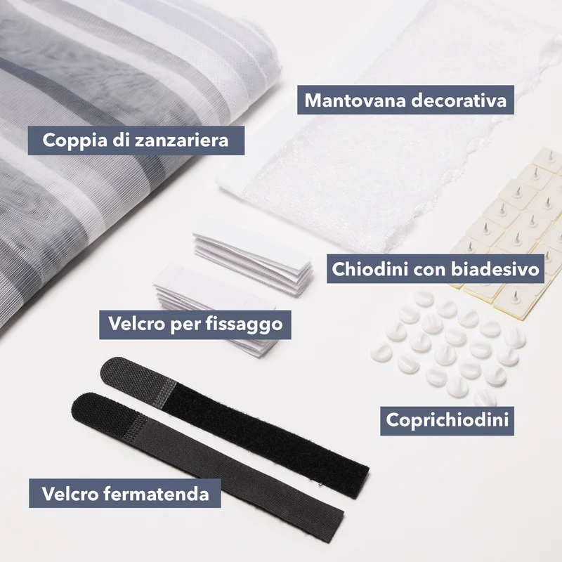 Zanzariera Magnetica per Porta e Finestra con Magnete Continuo Tenda Regolabile