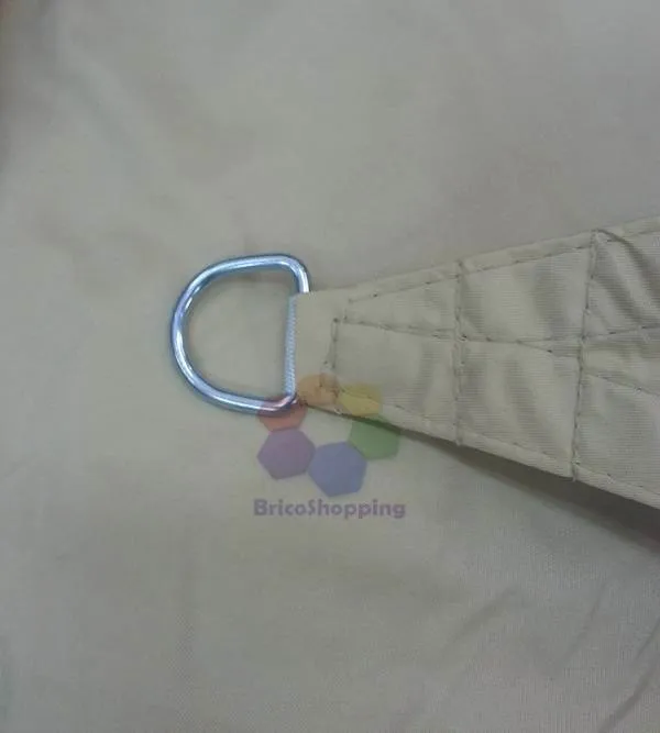 Vela Vele Ombreggiante Tenda Telo Quadrato 5x5 Giardino Beige Impermeabile