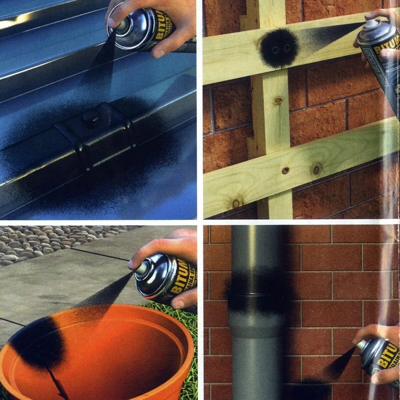 Bitumì Guaina Bituminosa Bitume A Spray Impermeabilizza E Sigilla Ripara Bitumi Nero