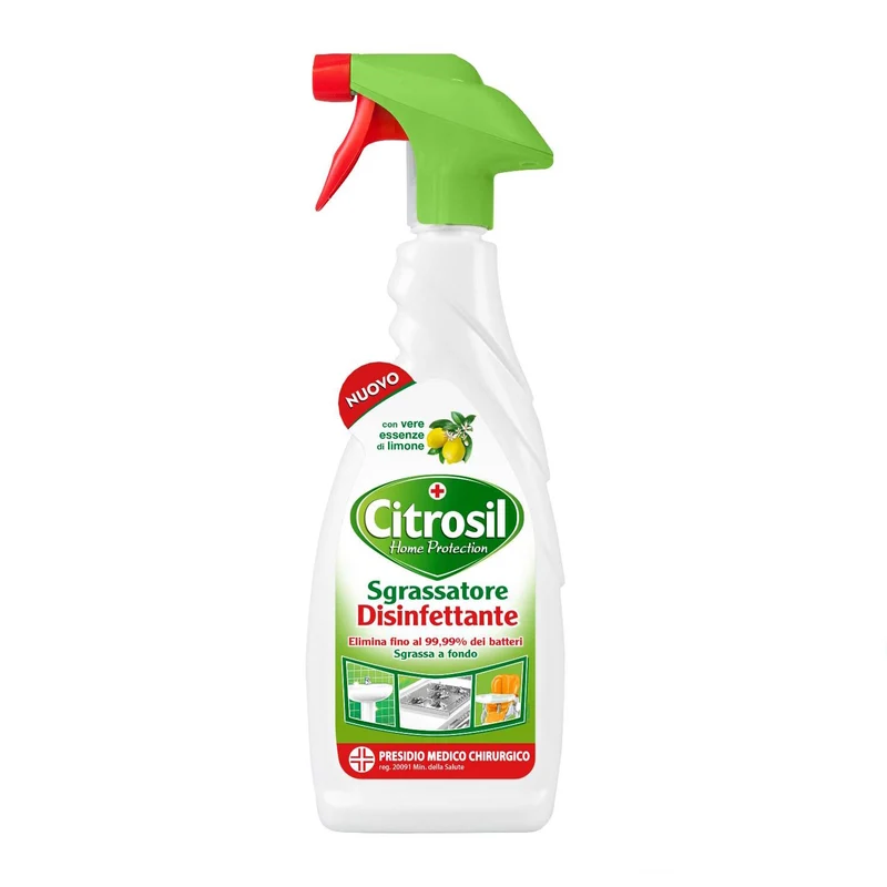 Citrosil Super Sgrassante Sgrassatore Disinfettante Al Limone 625ml Spray Vegetale