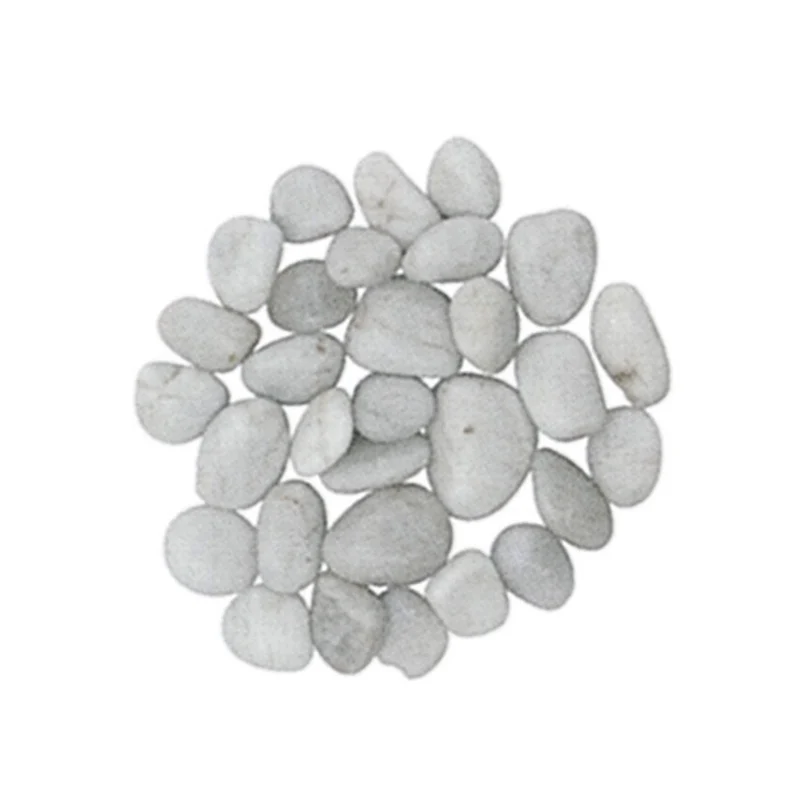 Ciottoli Pietre Levigati da arredo Giardino Piante Bianco Confezione 10 Kg ca