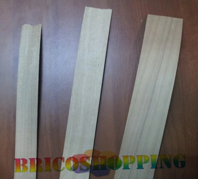 BORDINO LAMINATO BORDO LEGNO PREINCOLLATO WURTH NOCE TANGANICA TANGANIKA 1 METRO