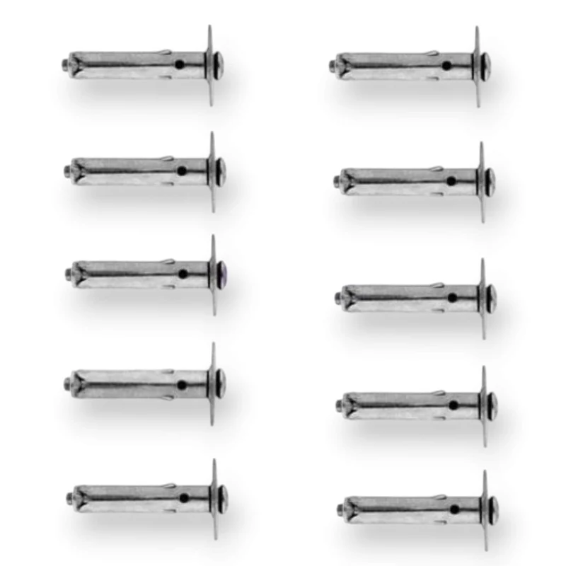 Minitassello Tassello Acciaio Ferro Mini A Vite Mm 6 Cromato 10 Pz