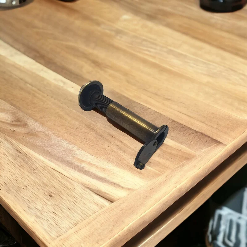 Spioncino per Porta Blindata Legno Ingresso Bronzo in Ottone mm 50 82 foro 14