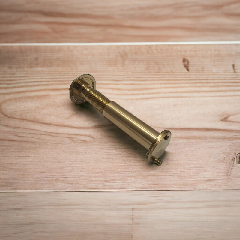 Spioncino per Porta Blindata Legno Ingresso Oro in Ottone mm 70 120 foro 14