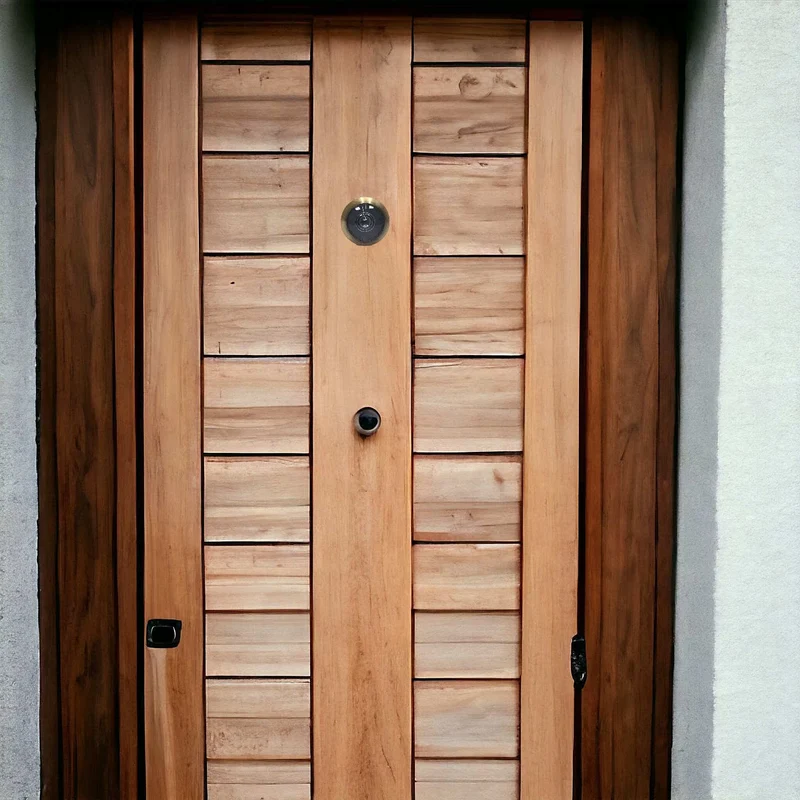 Spioncino per Porta Blindata Legno Ingresso Bronzato in Ottone mm 70 120 foro 14