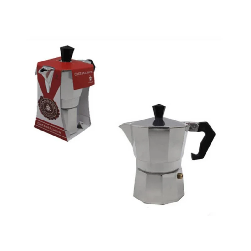 Caffettiera Moka Mezza Tazza 1/2 Ta Macchina In Alluminio Macchinetta Caffe