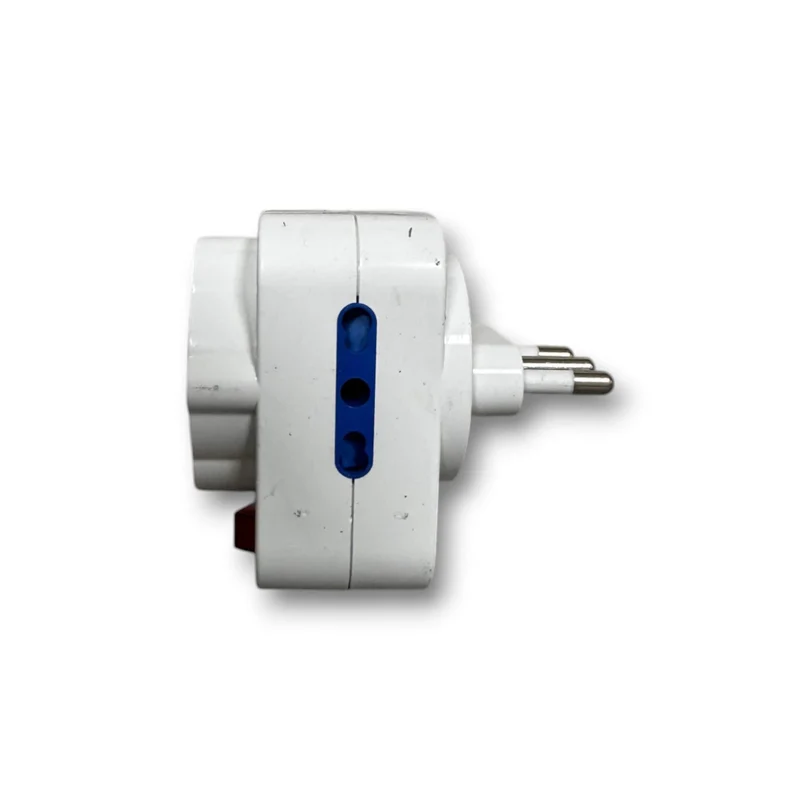Adattatore Triplo 16 A Con Interruttore Con sipna Girevole a 90° Riduttore