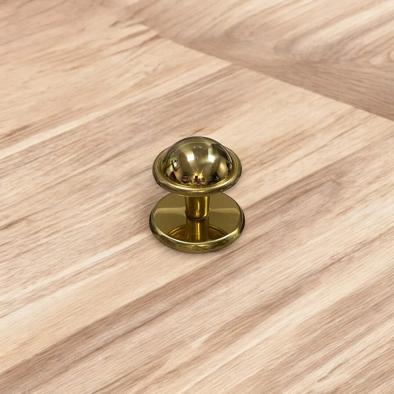 Pomo per Porta Blindata d'entrata Pomolo per Portoncino Portone Oro Lucido In Ot