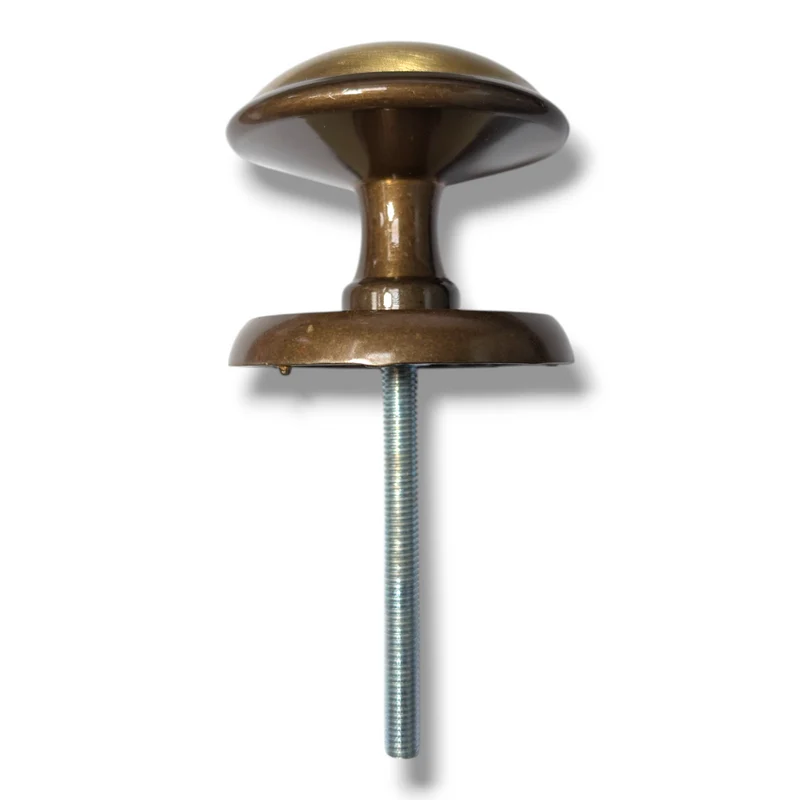 Pomo per Porta Blindata d'entrata Pomolo per Portoncino Portone Bronzo Graffiato in Ottone