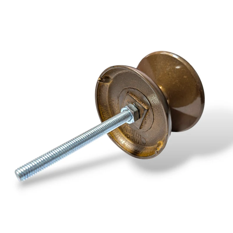 Pomo per Porta Blindata d'entrata Pomolo per Portoncino Portone Bronzo Graffiato in Ottone