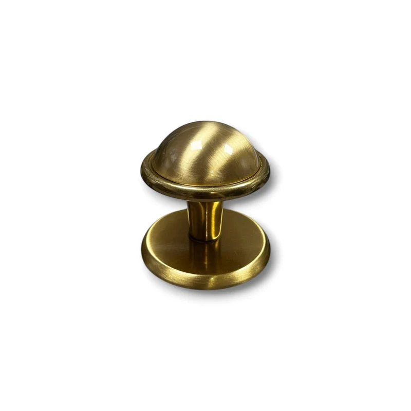 Pomo per Porta Blindata d'entrata Pomolo per Portoncino Portone Oro Satinato in