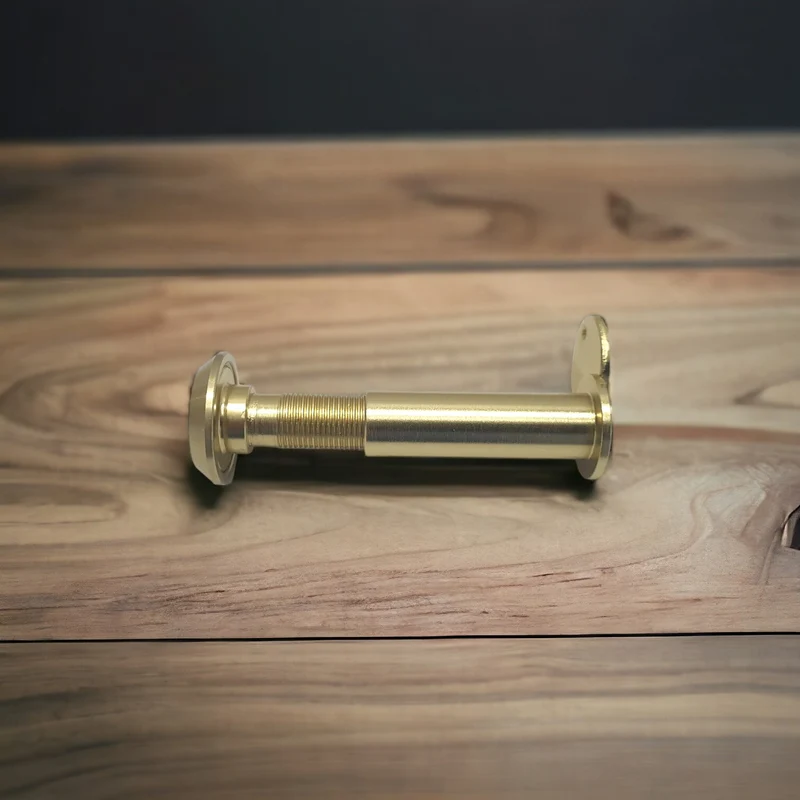 Spioncino per Porta Blindata Legno Ingresso Oro in Ottone mm 60 100 foro 12