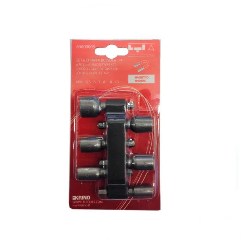 Lti Set 6 Inserti Magnetici A Bussola Lunghezza 45 MmAttacco 1/4”
