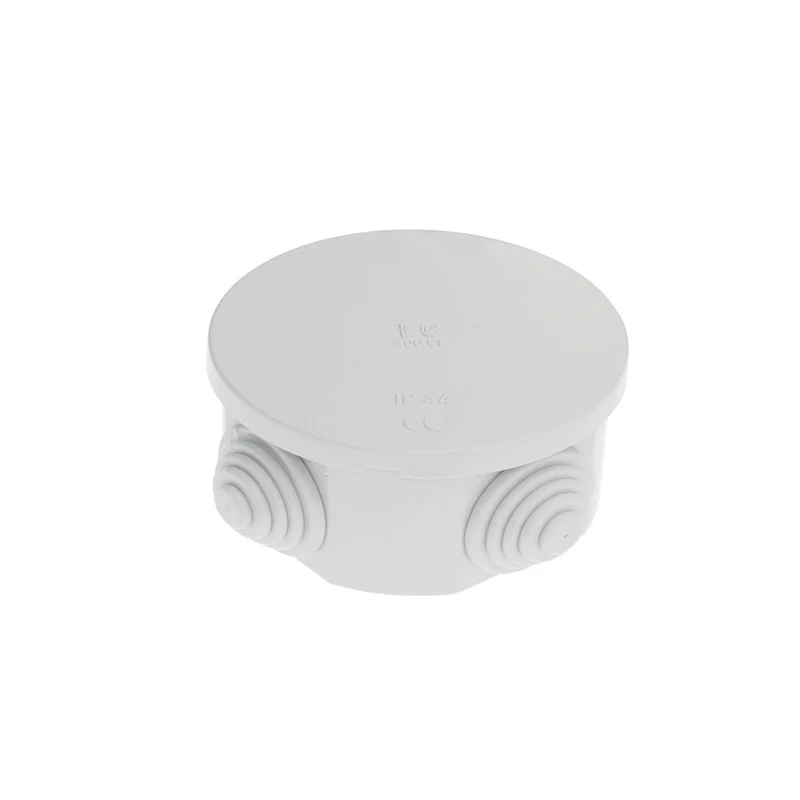 Scatola Cassetta di Derivazione tenuta Stagna IP44 D.80 X 40 per esterno tonda