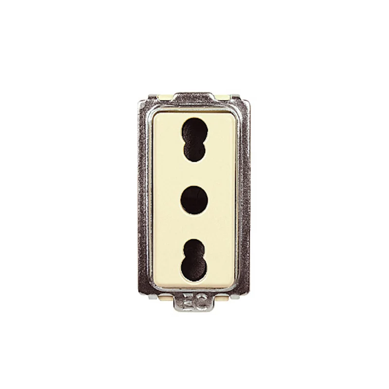 Presa 10 16 A Bivalente Compatibile Magic BTicino Bipasso Italia Polivalente