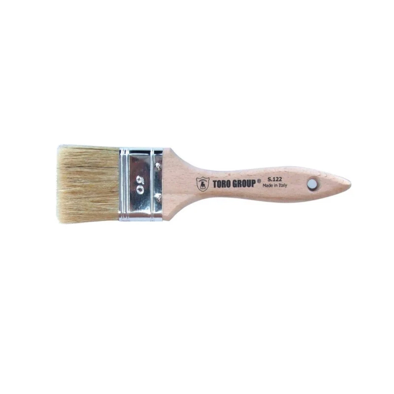 Pennellessa Bionda Manico Legno Tripla S12 Mm 50 Per Smalti Pittura Murale