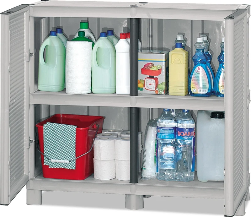 Armadio Resina Tuttopiani Il Piu' Forte Pvc X Esterno 100x92x39 Made Italy 90 Kg