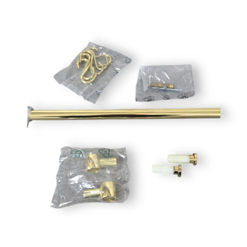 Kit Sottopensile Sotto Pensili Porta Mestoli Con 4 Ganci Cm 90 Oro lucido