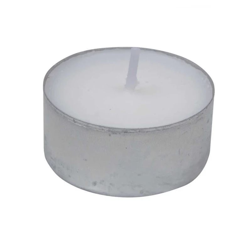 Tea Light Candele Candeline Made In Italy 38x15mm 4h 25 Pz Bianca