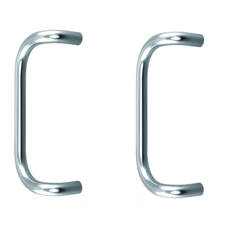 Coppia Maniglioni Acciaio Inox Satinato Portoncini Entrate Locali 3b30 Mm 380