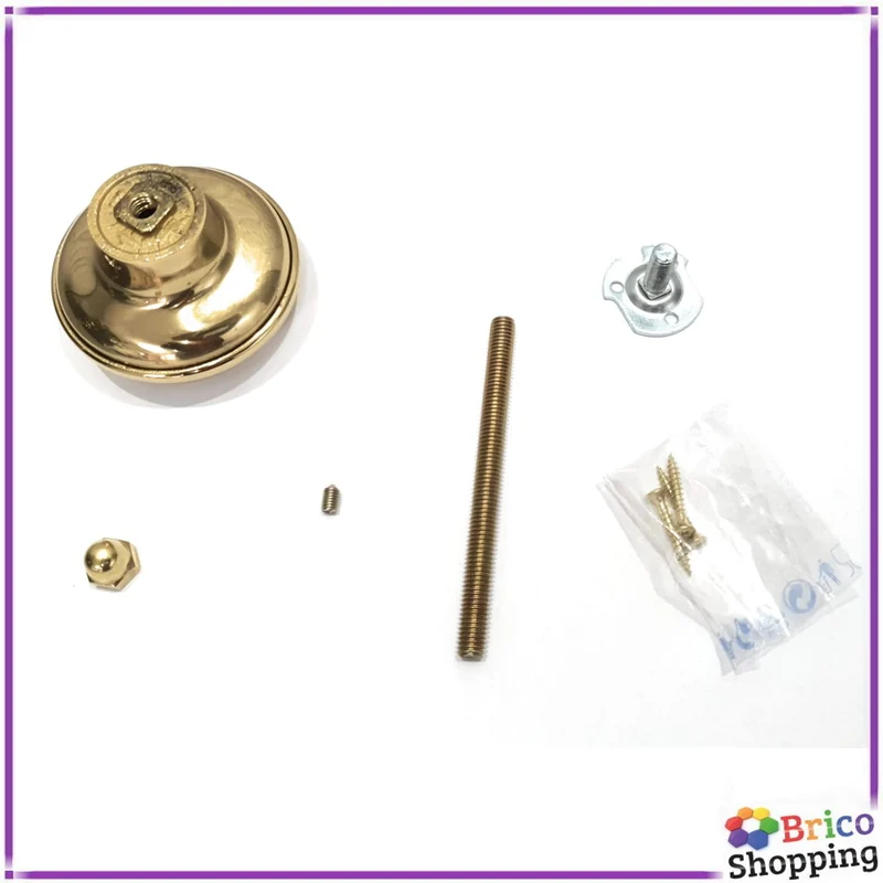 Pomolo Pomo Per Porte Portonicni Portone d'entrata Giove in Ottone Mm.70