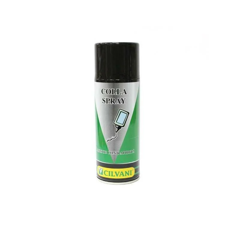 Bomboletta Spray Colla Ml400 Rapida Presa Metalli Plastica Pannelli Fonoassorbenti Legno