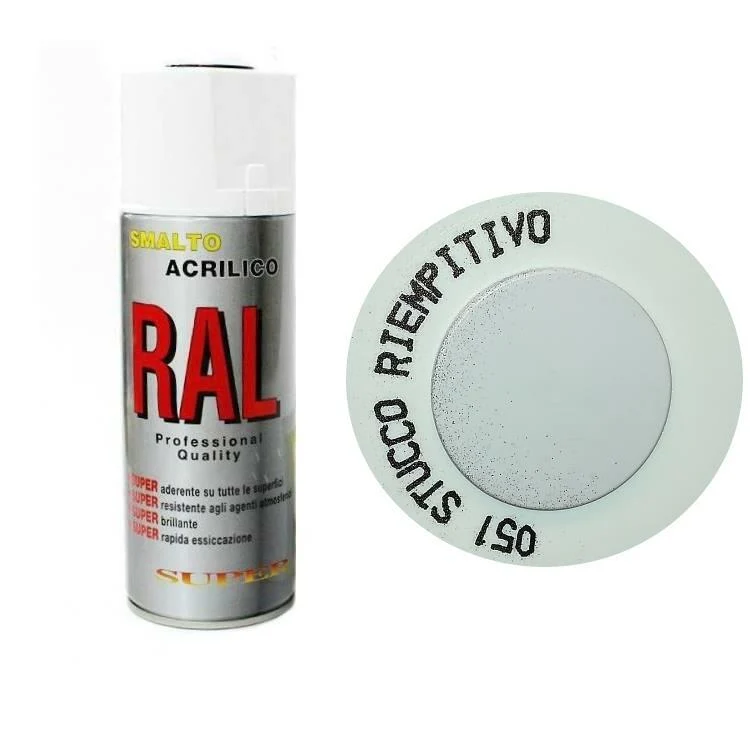 Bomboletta Spray Stucco Riempitivo Fondo Acrilico Per Legno Ferro 051