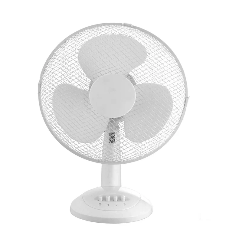 Ventilatore Con Base Da Tavolo E Appoggio Pala 30 Cm Piccolo 35 W 3 Velocità